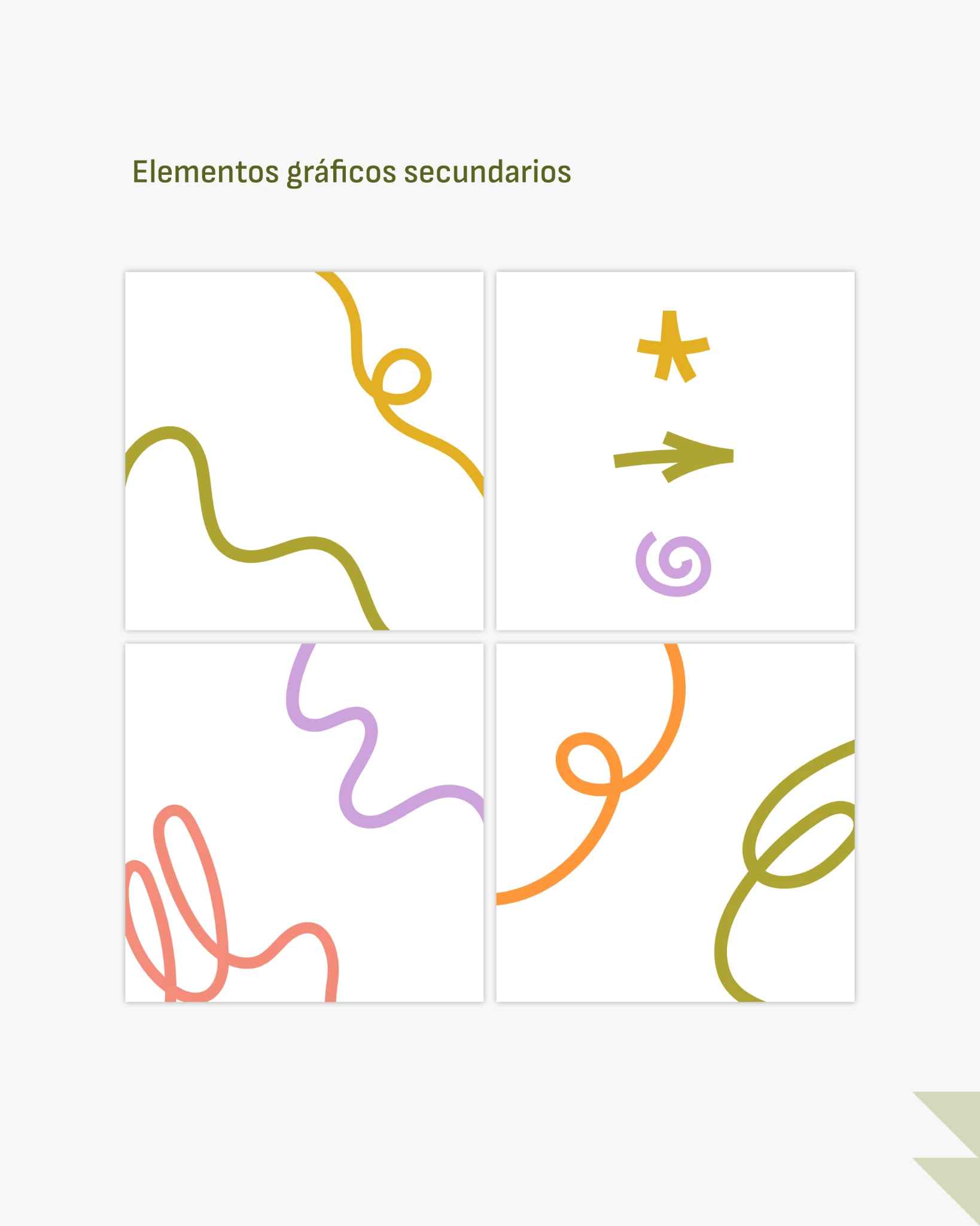 Trazos ilustrados y elementos gráficos secundarios de Equilibra