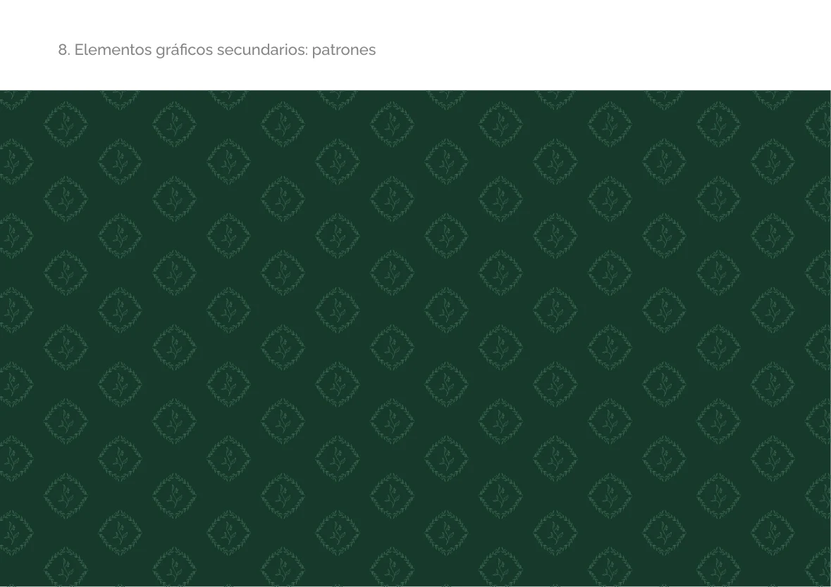 Patrón original verde Jacintas